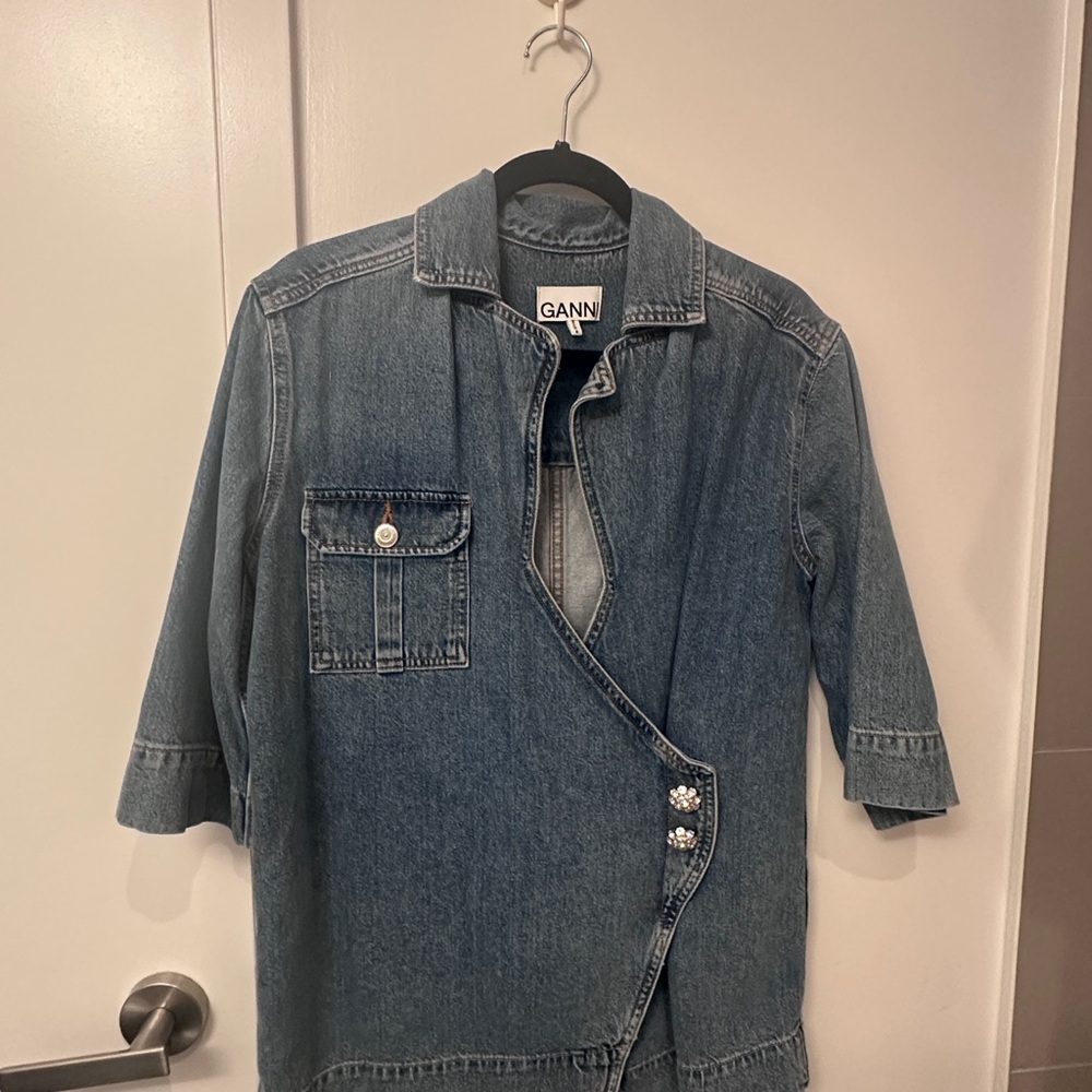 Ganni Classic Blue Jean Jacket